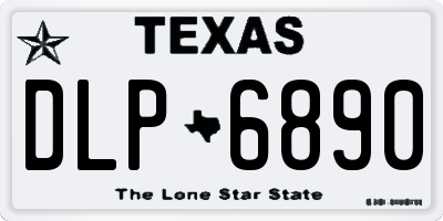 TX license plate DLP6890