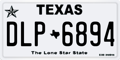 TX license plate DLP6894