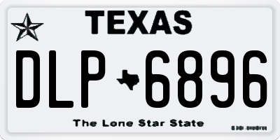 TX license plate DLP6896