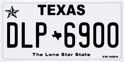 TX license plate DLP6900