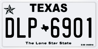 TX license plate DLP6901
