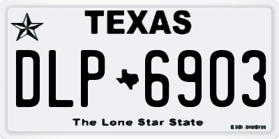 TX license plate DLP6903