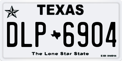 TX license plate DLP6904