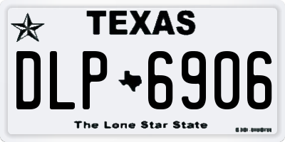 TX license plate DLP6906