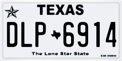 TX license plate DLP6914