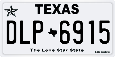 TX license plate DLP6915