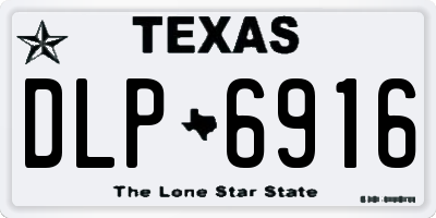 TX license plate DLP6916