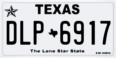 TX license plate DLP6917