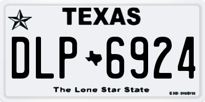TX license plate DLP6924