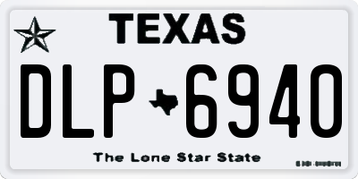 TX license plate DLP6940
