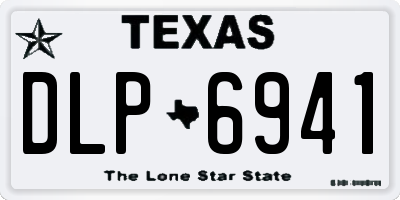 TX license plate DLP6941