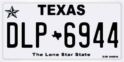 TX license plate DLP6944