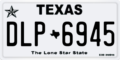 TX license plate DLP6945