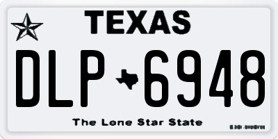 TX license plate DLP6948