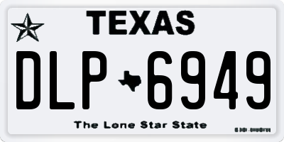 TX license plate DLP6949