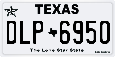 TX license plate DLP6950
