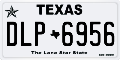 TX license plate DLP6956