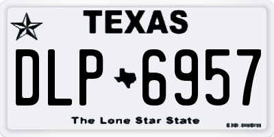 TX license plate DLP6957
