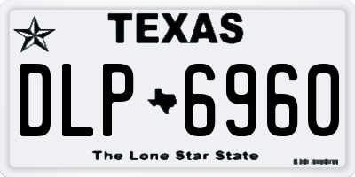 TX license plate DLP6960
