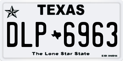 TX license plate DLP6963