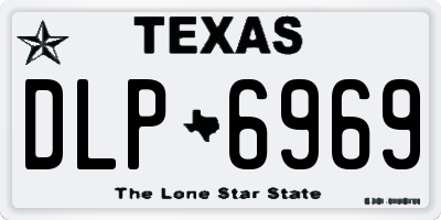 TX license plate DLP6969
