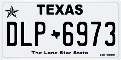 TX license plate DLP6973