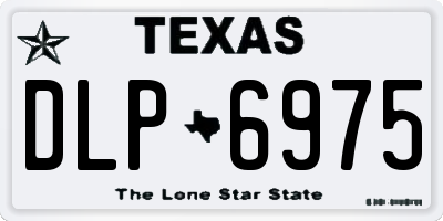 TX license plate DLP6975