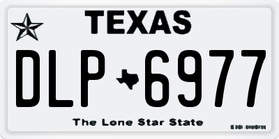 TX license plate DLP6977