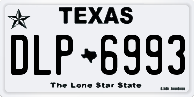 TX license plate DLP6993