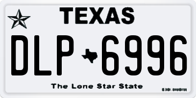 TX license plate DLP6996
