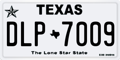TX license plate DLP7009