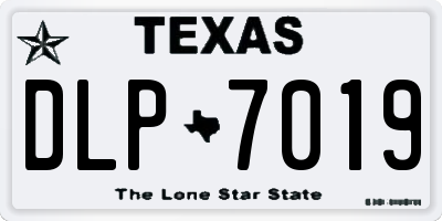 TX license plate DLP7019