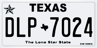 TX license plate DLP7024