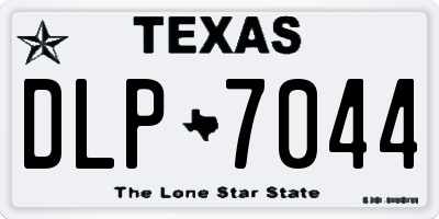 TX license plate DLP7044