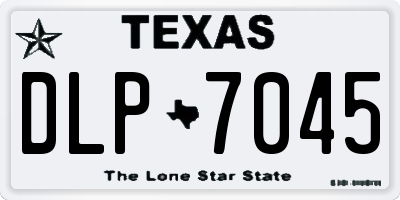 TX license plate DLP7045
