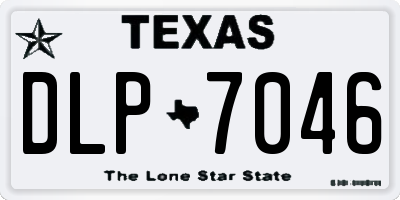 TX license plate DLP7046