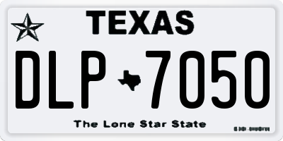 TX license plate DLP7050