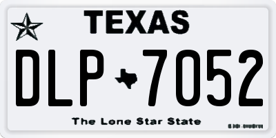 TX license plate DLP7052