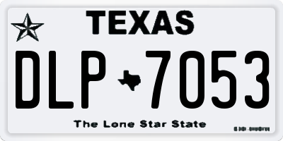TX license plate DLP7053