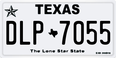 TX license plate DLP7055