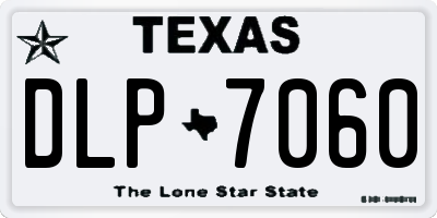 TX license plate DLP7060