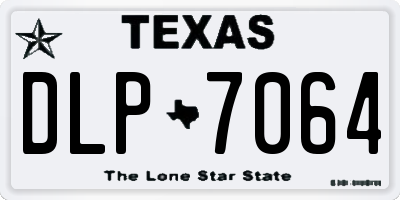 TX license plate DLP7064