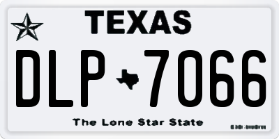 TX license plate DLP7066