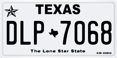 TX license plate DLP7068