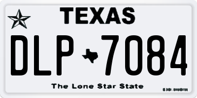 TX license plate DLP7084