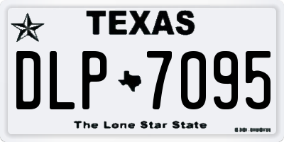 TX license plate DLP7095
