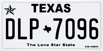 TX license plate DLP7096