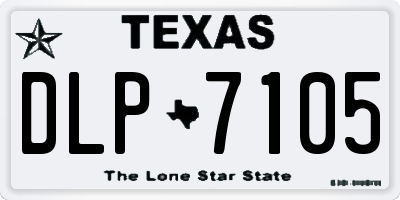 TX license plate DLP7105