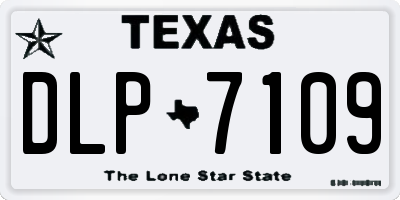 TX license plate DLP7109