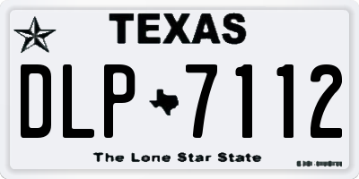 TX license plate DLP7112